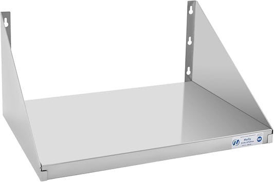 Hally Stainless Steel Microwave Shelf 18"x24" 185 lb, NSF Commercial Heavy Duty by HallySinksTablesH