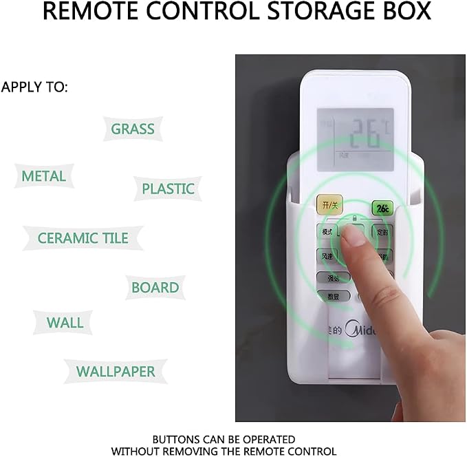 2 Pcs Wall Mount Remote Control Holder Media Player Controller Holder, - Image 7