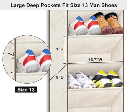 SLEEPING LAMB Over The Door Shoe Organizer - Image 3