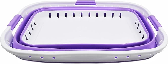 SAMMART 44L Collapsible Plastic Laundry Basket - Image 4