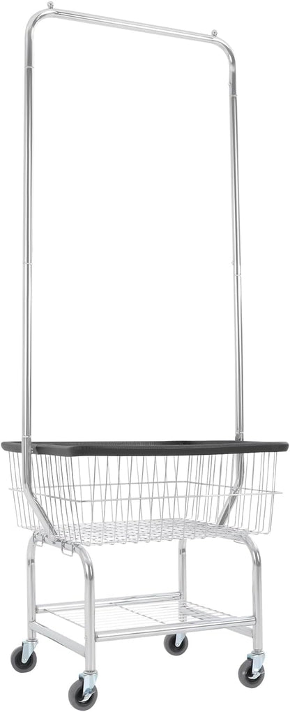 Heavy Duty Steel Wire Laundry Cart, Laundry Basket - Image 6