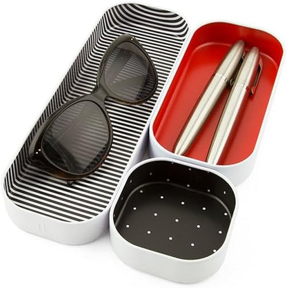 Three by Three Seattle 3 Piece Shallow Metal Organizer Tray Set - Image 5