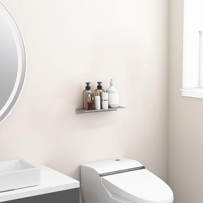 Danpoo 12 inch Gray Metal Wall Shelf Small Floating Shelf - Image 5
