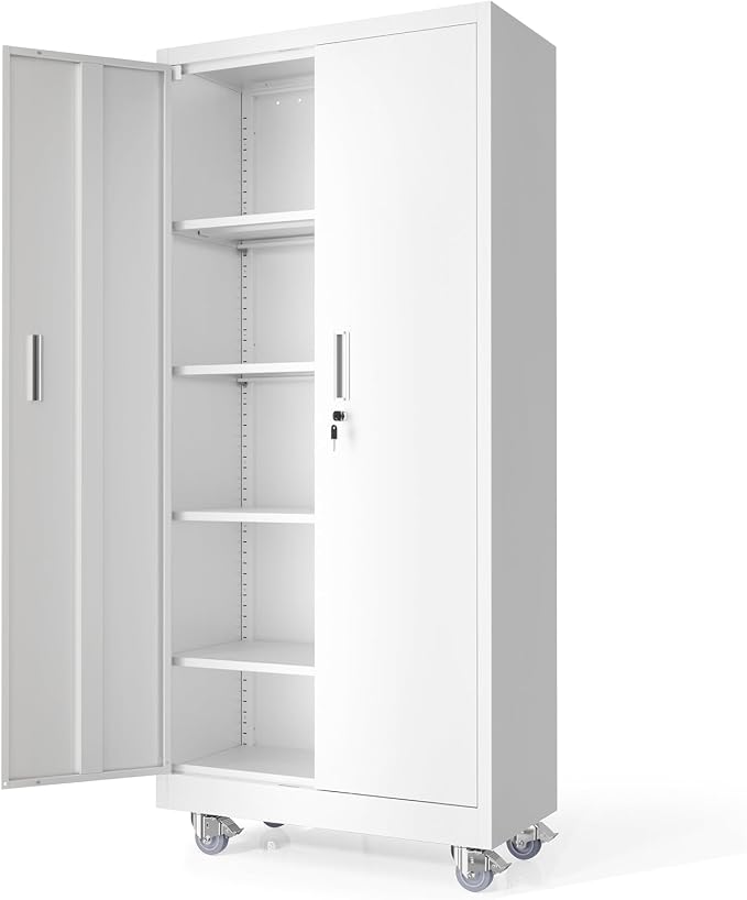 VINGLI Rolling Metal Storage Cabinet by VINGLI