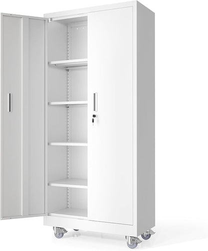 VINGLI Rolling Metal Storage Cabinet by VINGLI