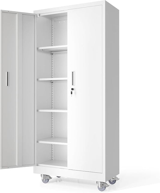 VINGLI Rolling Metal Storage Cabinet by VINGLI