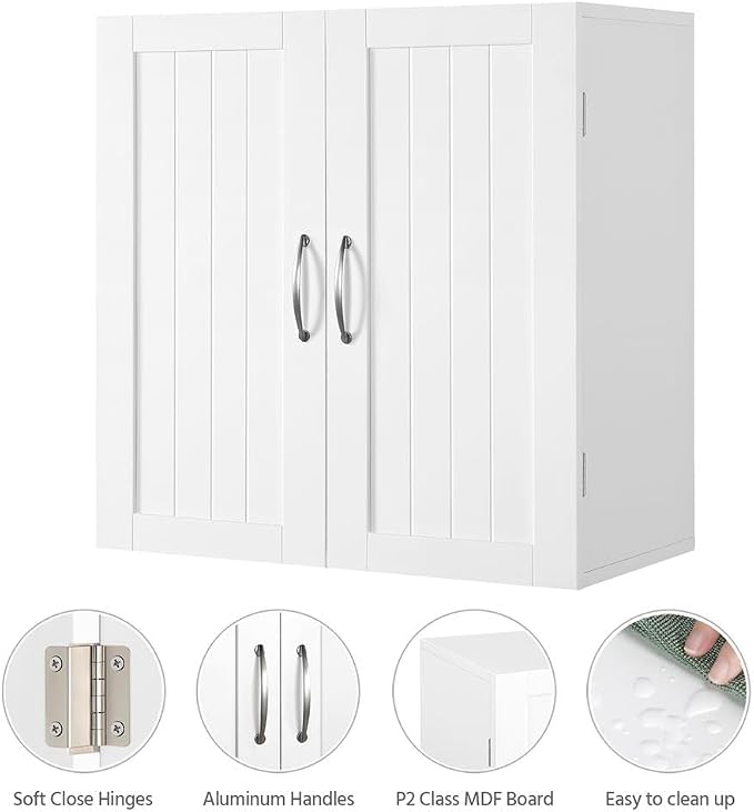 Yaheetech Wall Mounted Bathroom Storage Cabinet - Image 4