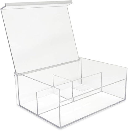 Isaac Jacobs 3-Compartment Clear Acrylic Organizer - Image 2