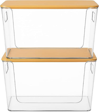 4 Pack Clear Stackable Potato & Onion Storage Bins - Image 9