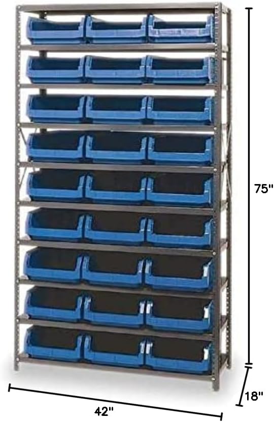 Quantum Storage Systems MSU-531YL Solid Heavy Duty 10 Shelves 27 MAGNUM Yellow - Image 5