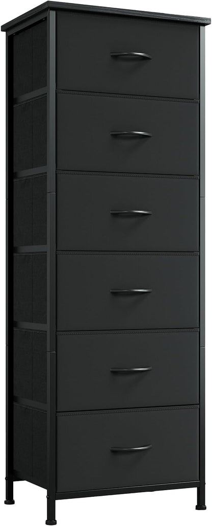 Somdot Tall Dresser for Bedroom, 6 Drawer Storage Cabinet, Vertical Nightstand by Somdot