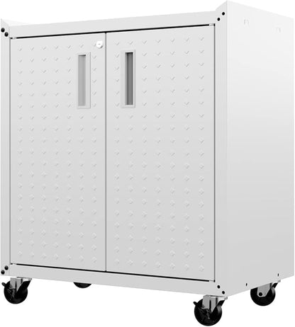 Manhattan Comfort Fortress Textured Metal 31.5" Garage Mobile Cabinet - Image 7