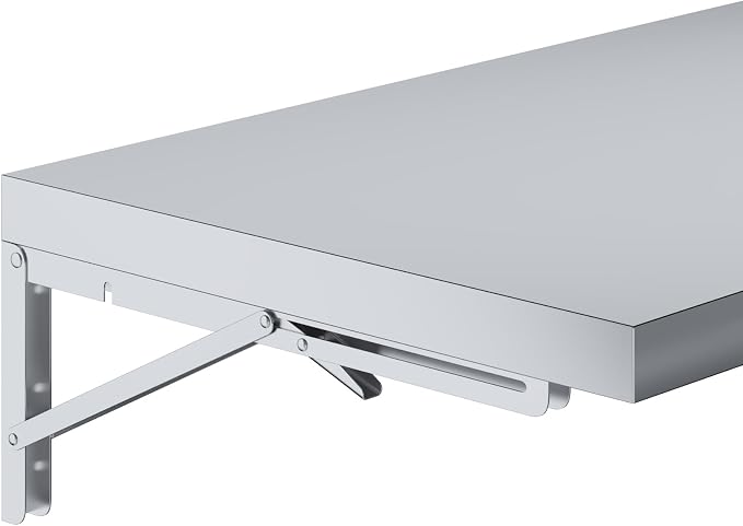 AmGood Stainless Steel Folding Wall Shelf 12 in. x 48 in. | NSF | Concession - Image 6