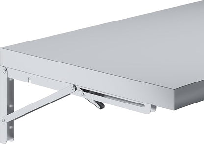 AmGood Stainless Steel Folding Wall Shelf 18 in. x 72 in. | NSF | Concession - Image 6