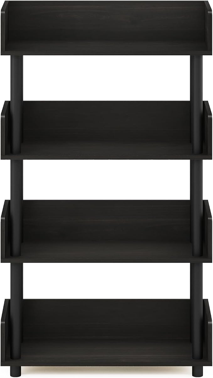 Furinno TURN-N-TUBE 4-Tier Display Shelf, Storage Shelves, Book Shelf, Open - Image 6