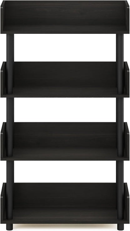 Furinno TURN-N-TUBE 4-Tier Display Shelf, Storage Shelves, Book Shelf, Open - Image 6