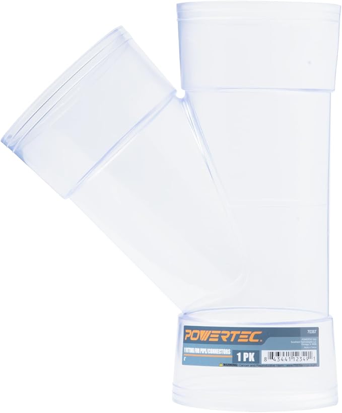 POWERTEC 70367W 4 Inch ID Y Fitting by POWERTEC