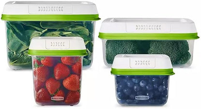 Rubbermaid FreshWorks Produce Saver, Medium and Large Storage Containers by Unknown