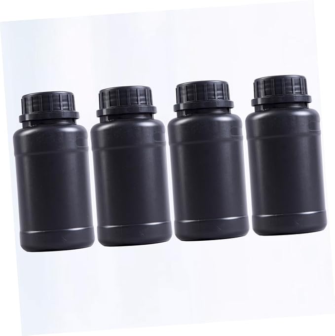 Alipis 4pcs Black Hdpe Plastic Bottles - Image 3