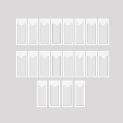 Clear Adhesive Pockets Sleeves, Plastic Self Adhesive Label Holders Pockets by Baitoo