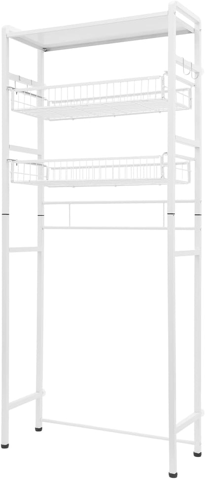 Over Washer and Dryer Storage Shelves, 3-Tier Washing Machine Organizer Rack - Image 7