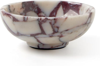 Luxury Natural Marble Catchall Bowl – Small 5.9-Inch Calacatta Viola Marble by Uniquetexturesthatnevergo