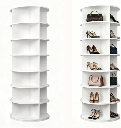 Shoe Organizer 7-Tier Spinning Shoe Rack - Image 9