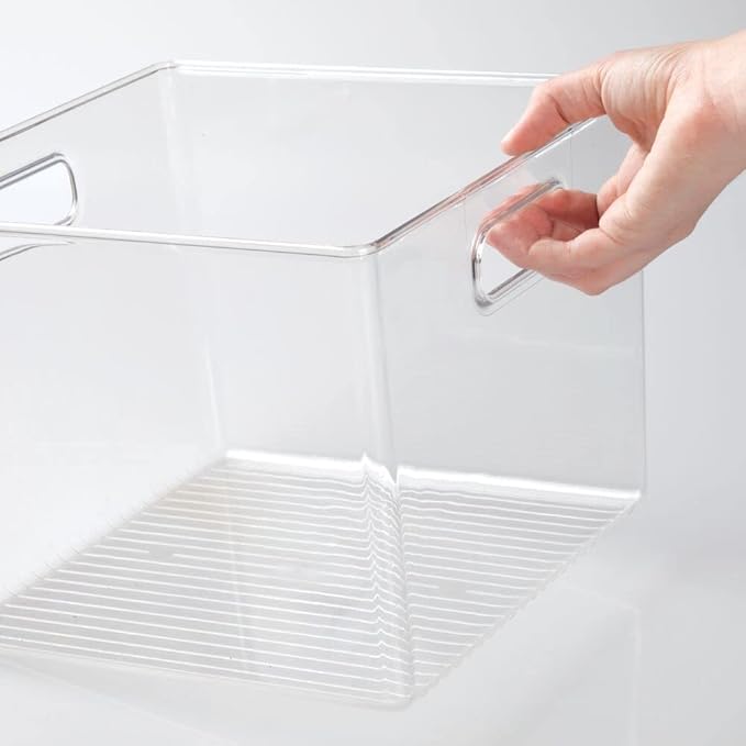 mDesign Plastic Modern Storage Organizer Bin Basket - Image 3