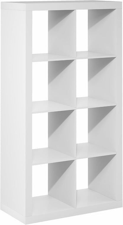 Furinno Cubicle Book Shelf, 8-Cube 2-Inch Super Thick Frame Bookshelf, - Image 7