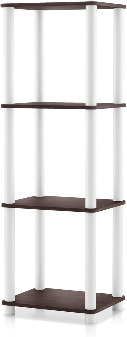 Homes: Inside + Out Apexa Modern 4-Tier Narrow Shelving Units, Collectibles by HOMESInsideOut
