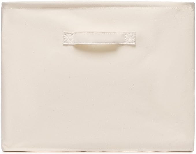 Foldable Storage Bins with Lids Cotton Canvas Rectangular Storage Box Ideal - Image 6