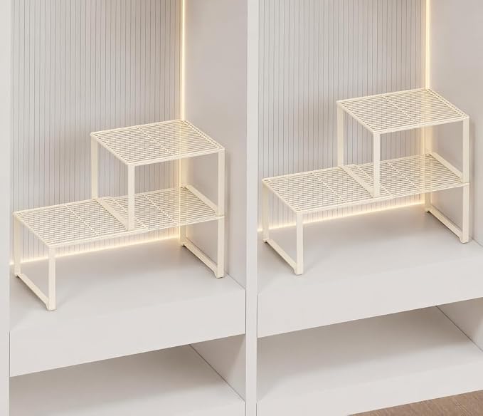 Extendable Metal Wire Shelf Organizer by HGZBS