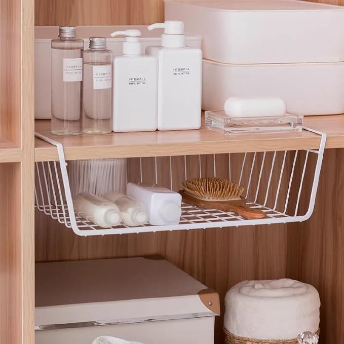 Under Shelf Storage Basket, Pantry Organizers and Laundry Room Organization - Image 5