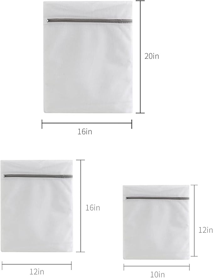 Lingerie Bags for Washing Delicates, Small Fine Mesh Laundry Bags - Image 2