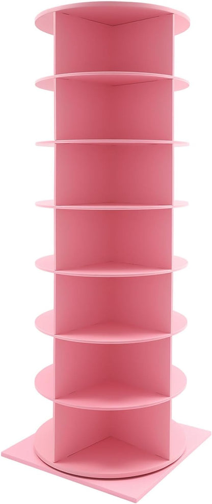 Rotating Shoe Rack, Free Standing Vertical Handbag Rotate Display Storage by iSamLam