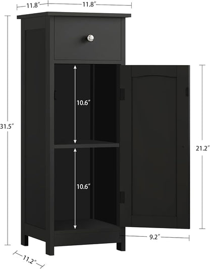 Iwell Bathroom Storage Cabinet, Small Bathroom Floor Cabinet - Image 3
