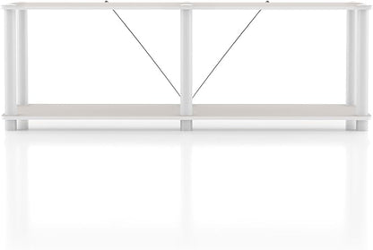 Homes: Inside + Out Apexa Modern 2-Tier Extra Wide Shelving Units, Collectibles - Image 11