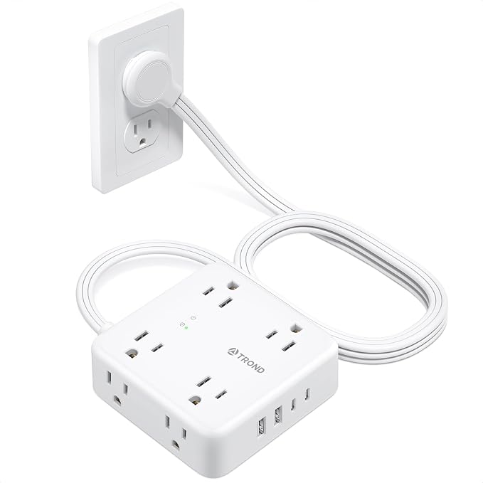 TROND 5ft Flat Extension Cord by TRONDOfficial