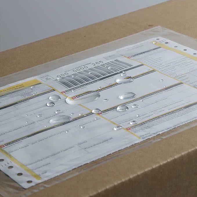 7.5" x 5.5" Packing List Pouches, 100 Pack Shipping Label Envelopes Clear - Image 2