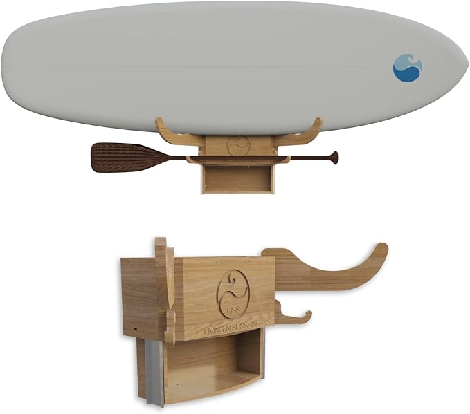 LISS Solo Rack – Wall Mount Surfboard Holder by LivinginSunshine