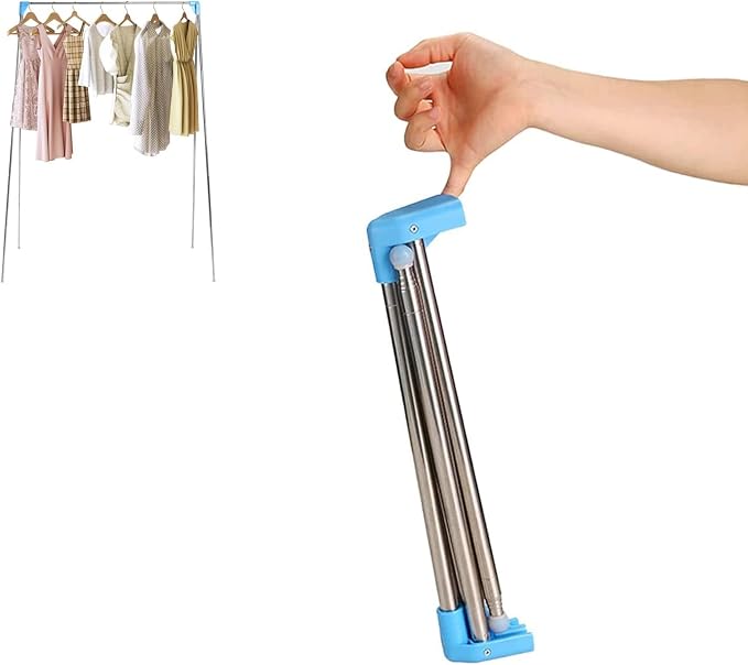 Ligtchser Portable Travel Garment Rack, Folding Clothes Rack by Ligtchser