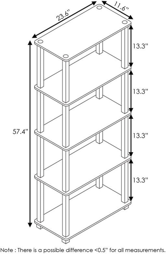 Furinno Turn-N-Tube 5-Tier Multipurpose Shelf / Display Rack / Storage Shelf / - Image 2