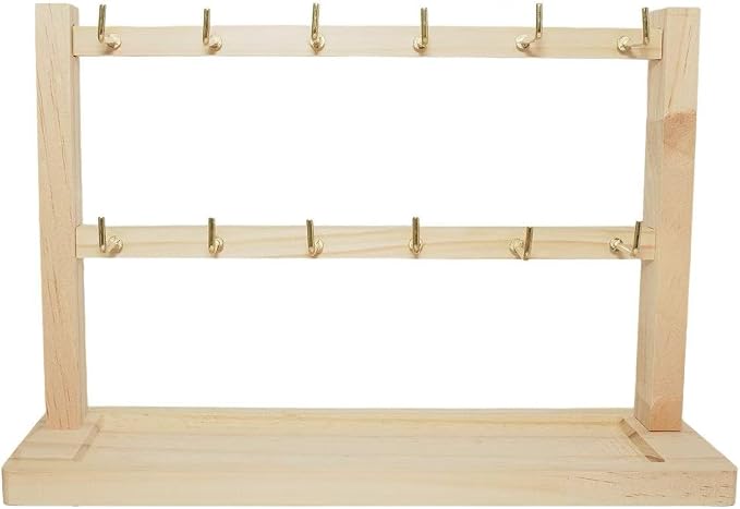 2 Layers of Wooden Display Eacks by Unknown