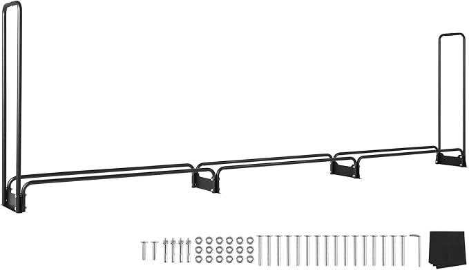 VEVOR 12.7FT Outdoor Firewood Rack - Image 9