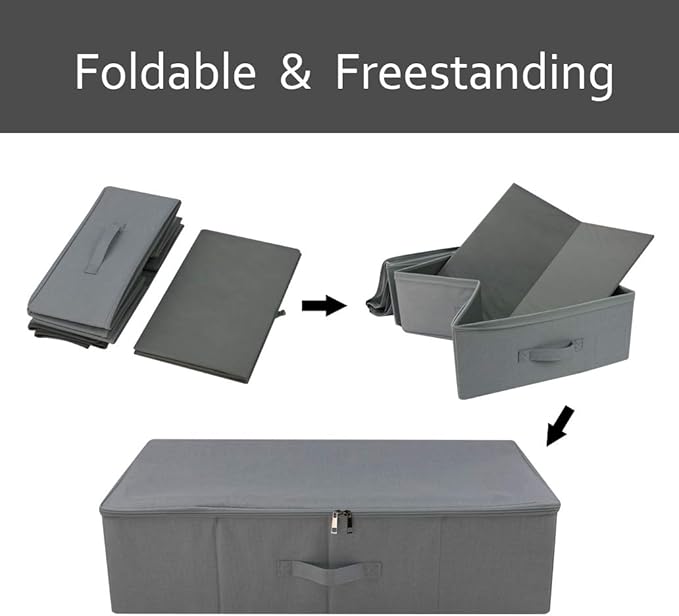 Under Bed Clothing Storage Organizer Box - Image 4