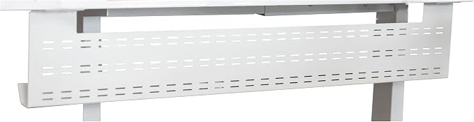 Stand Up Desk Store Under Desk Cable Management Tray Black Horizontal Computer by SStandUpDeskStore