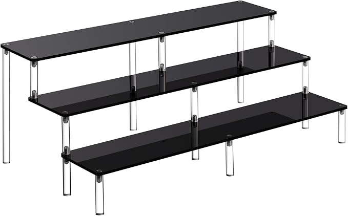 HENABLE Black 14.8 IN Large Acrylic Perfume Organizer Stand, Funko POP by HENABLE