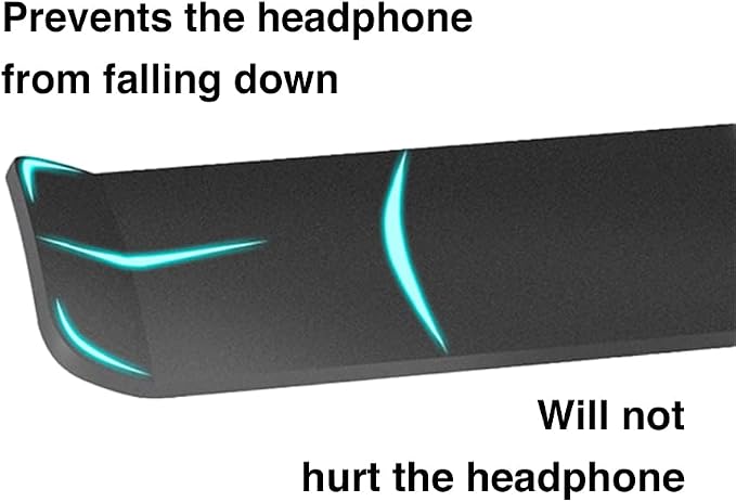 Aluminum Under-Desk Headphone Hook, - Image 3