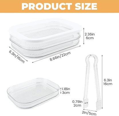 Deli Meat Container for Fridge, 2 Tier Stackable Clear Deli Meats Containers - Image 5