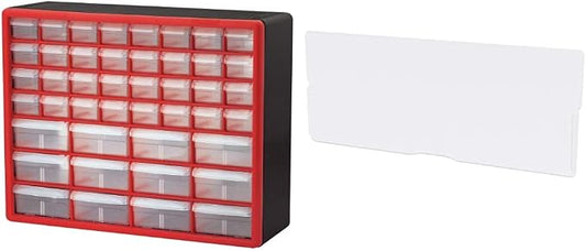 Akro-Mils 44 Drawer 10144REDBLK, Plastic Parts Storage Hardware and Craft by Unknown